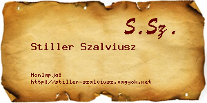 Stiller Szalviusz névjegykártya